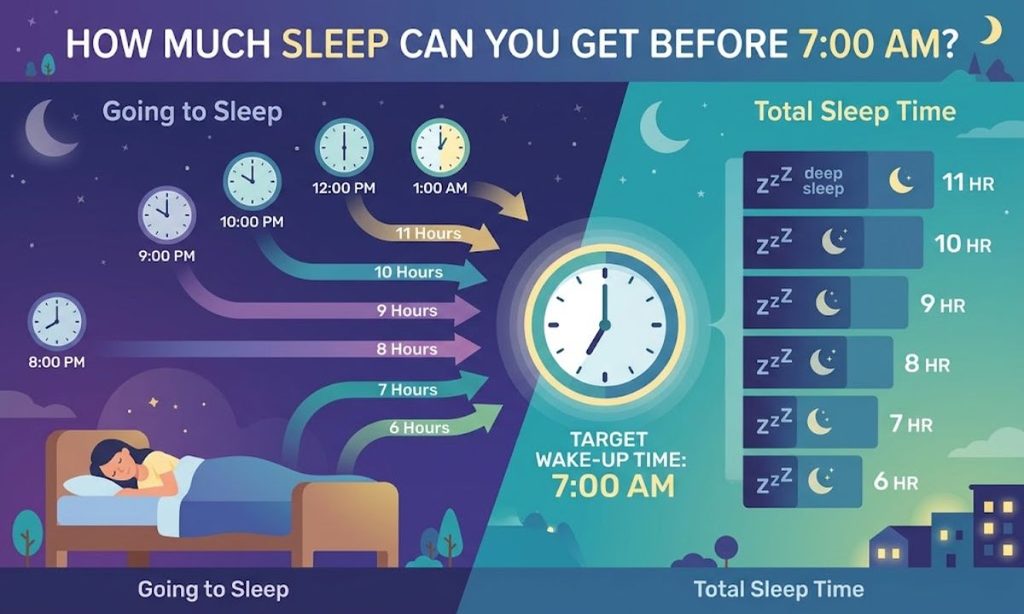 How Much Sleep Can You Get Before 7am